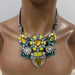 Chloe + Isabel Silver and Yellow Floral Necklace